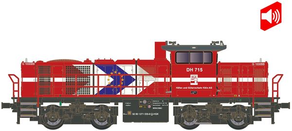 Kato HobbyTrain Lemke 90245 - German Diesel locomotive G1000 of the HGK (DCC Sound Decoder)